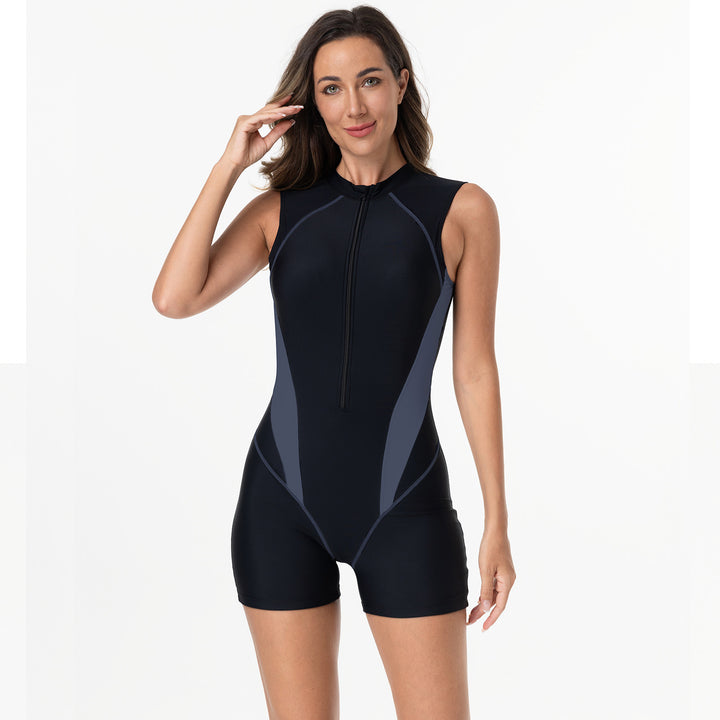Damen funktionaler Kurzarm-Schwimmanzug Drune