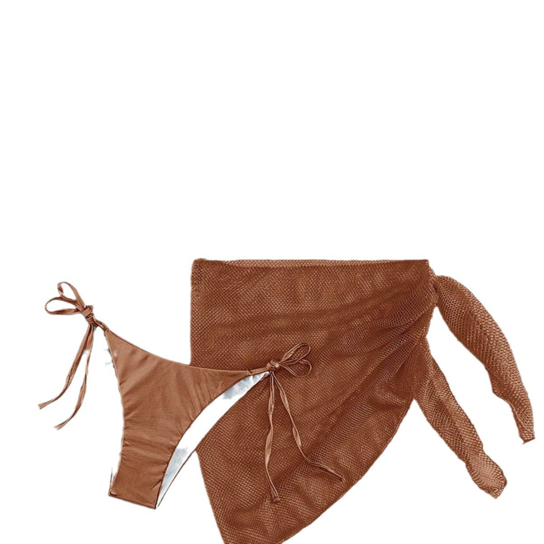 Damen Triangel-Bikini mit raffiniertem Netzrock Drune