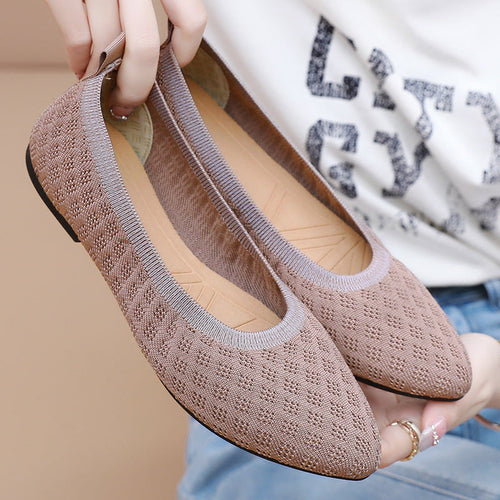 Damen Bequeme Strickschuhe Drune