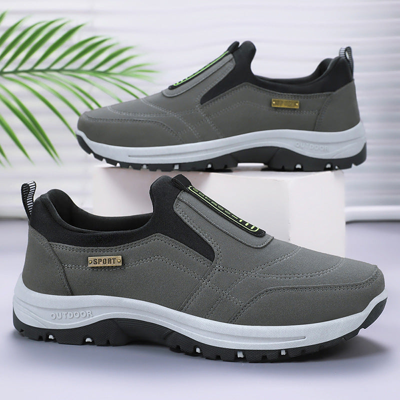 Herren nan strapazierfähiger Slip-On Outdoor-Wanderschuh mit wasserabweisender Mikrofaseroberfläche und griffiger Profilsohle Drune