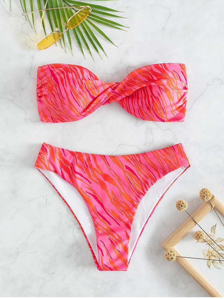 Damen Bandeau-Bikini mit anpassbarem Design Drune