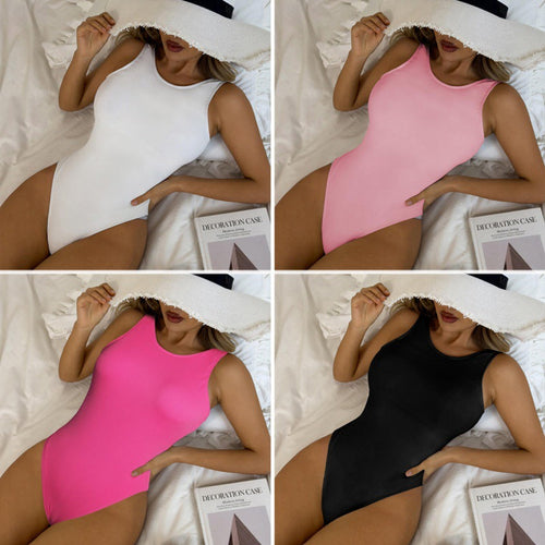 Damen Einteiler Badeanzug mit modernen Rippstrukturen und flexiblem Schnitt Drune