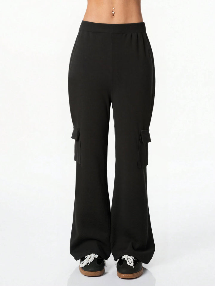 Damen lässige Cargo-Hose mit weitem Schnitt Drune