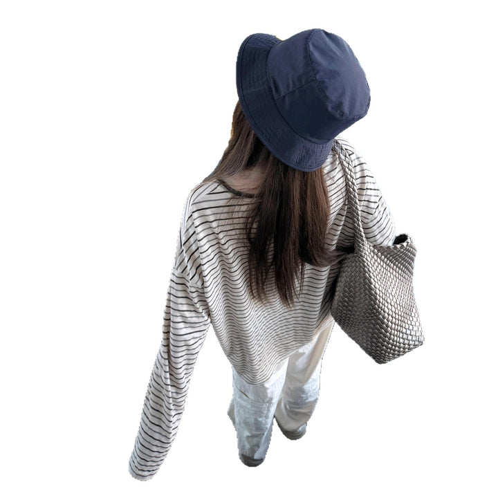 Damen lässiges Langarmshirt mit feinen Streifen Drune