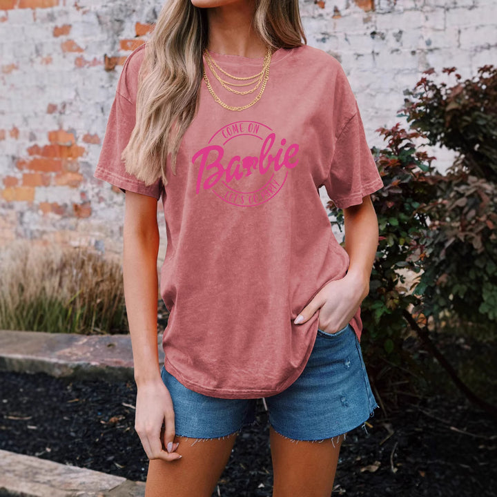 Frauen Grafik Party T-Shirt Drune