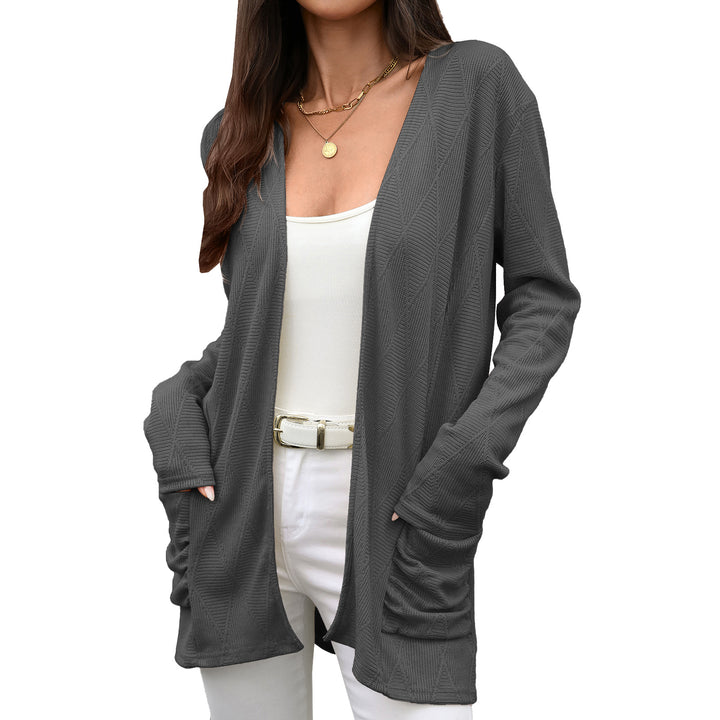Damen Wickeljacke mit strukturierter Oberfläche Drune
