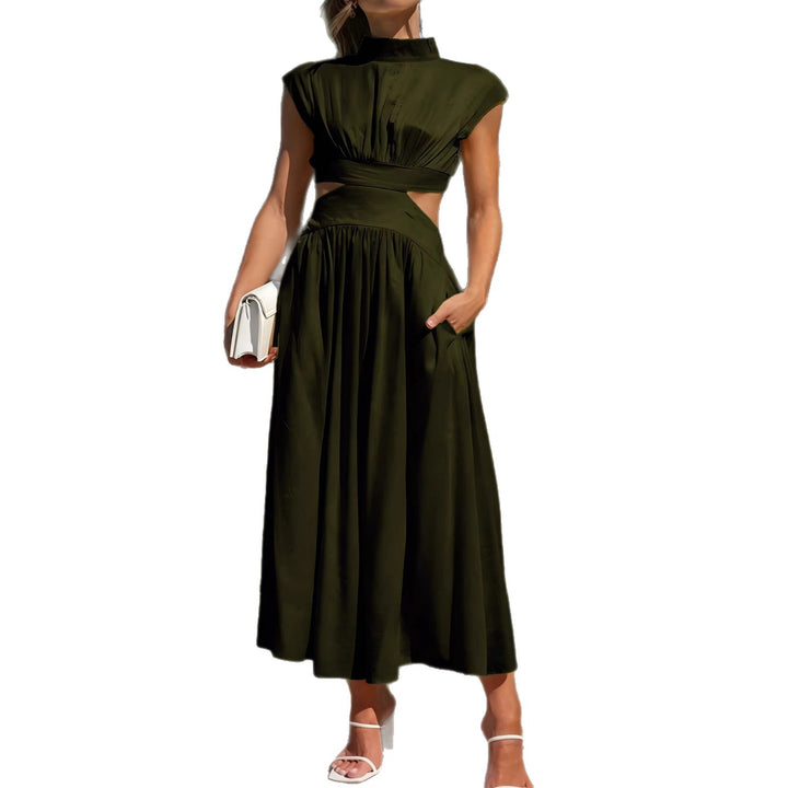 Damen Maxikleid mit elegantem Wickeldesign und raffiniertem Cut-Out Drune
