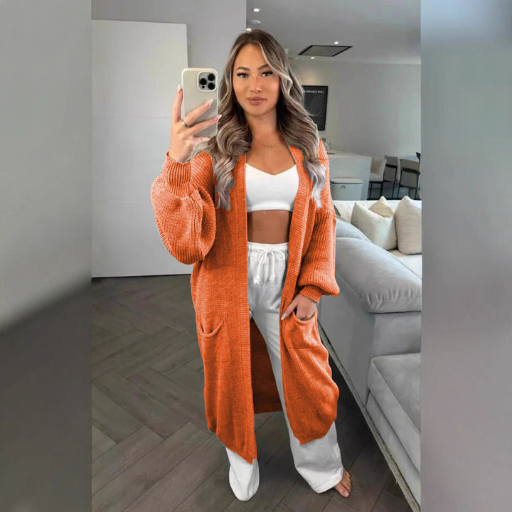 Damen Grobstrickcardigan im lässigen Oversized-Stil mit praktischen Taschen Drune
