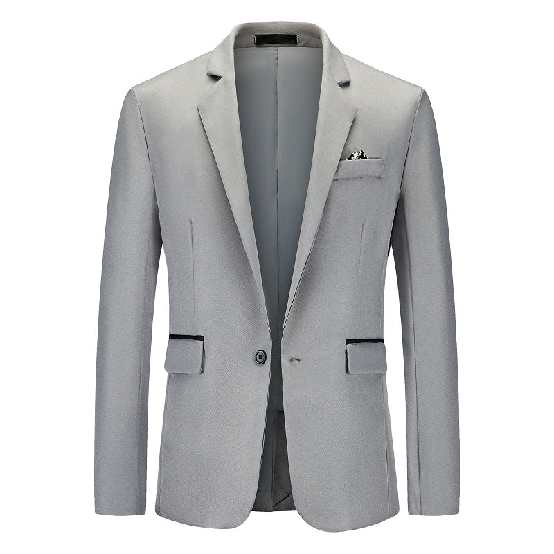 Herren Eleganter Anzugblazer mit feiner Struktur und modernem Schnitt Drune