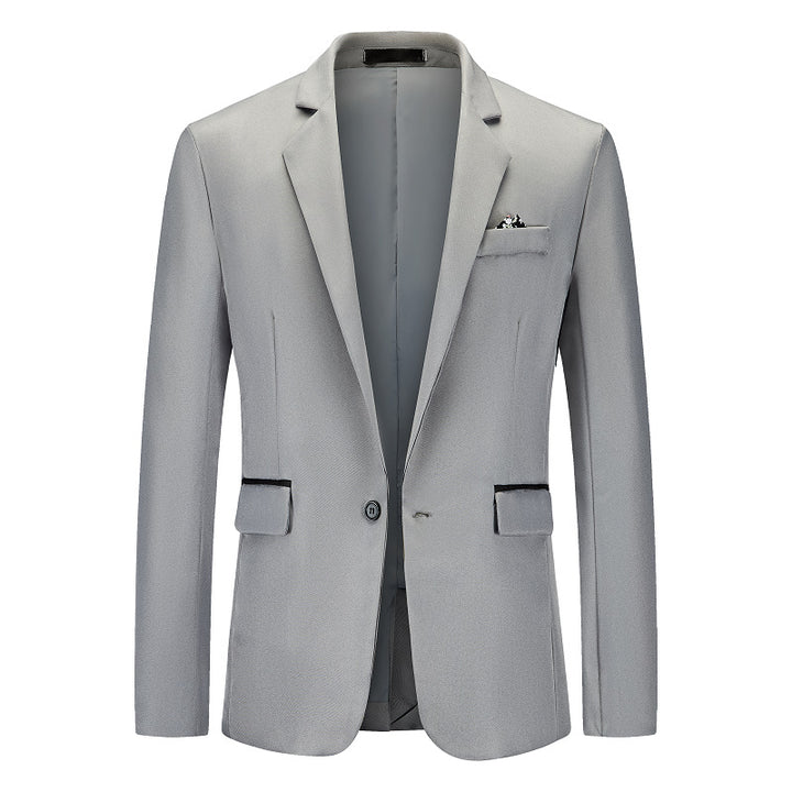 Herren Eleganter Anzugblazer mit feiner Struktur und modernem Schnitt Drune