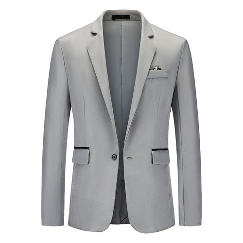 Herren Eleganter Anzugblazer mit feiner Struktur und modernem Schnitt Drune
