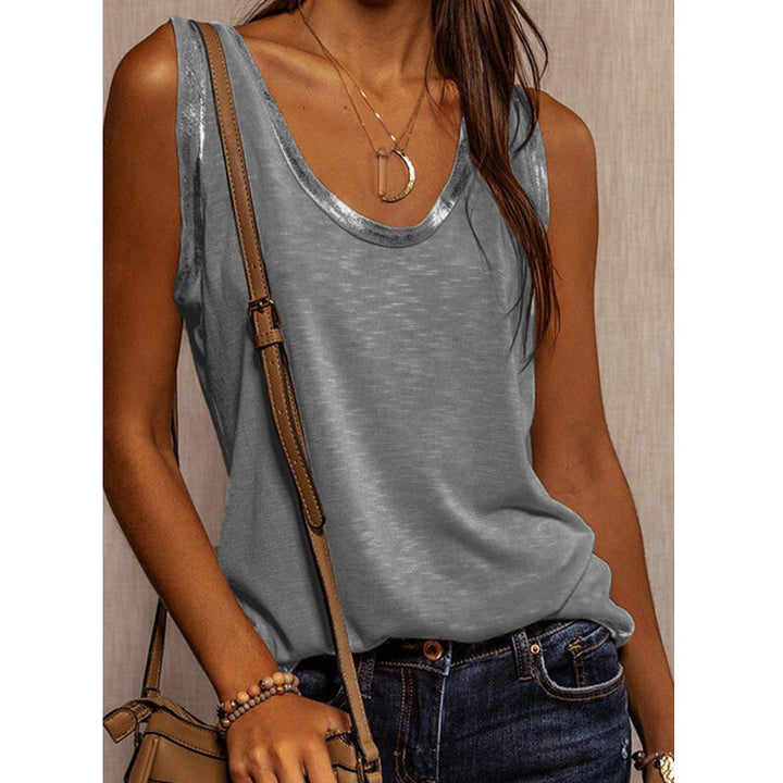 Damen Casual Chic Ärmelloses Top Drune