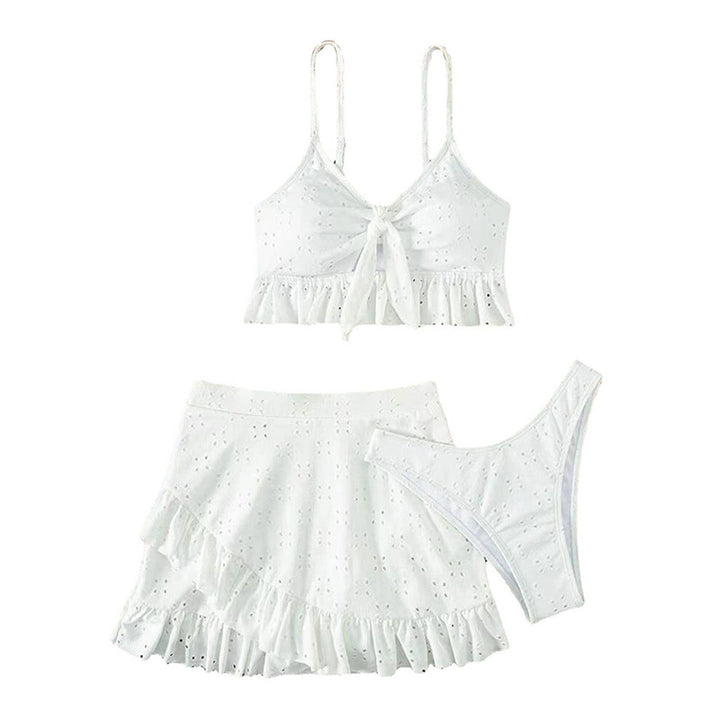Damen Cropped Oberteil und Minirock Set Drune