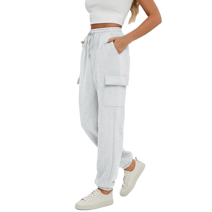 Damen Bequeme Cargo-Hose mit elastischem Bund und praktischen Taschen Drune