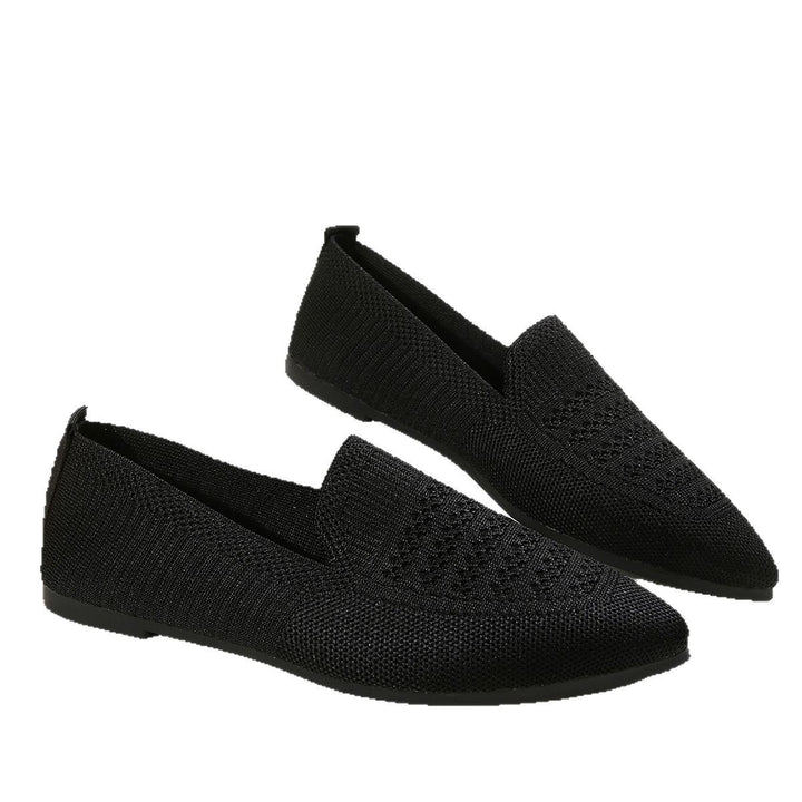 Damen Slipper mit atmungsaktivem Strickmaterial Drune