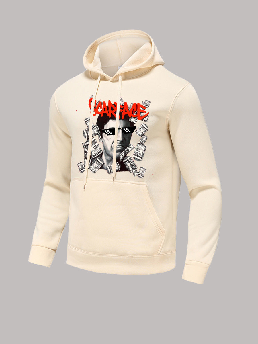 Damen Kapuzenpullover mit kreativem Grafikdruck Drune