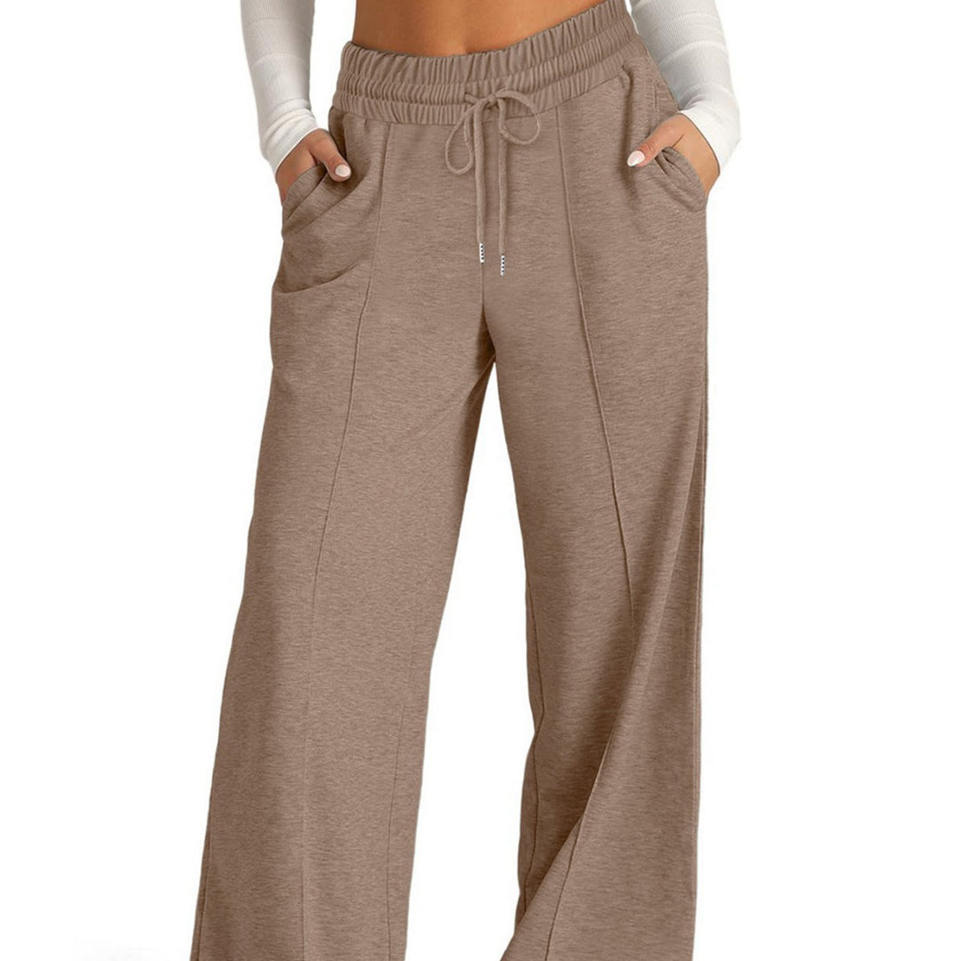 Damen Bequeme weite Freizeithose mit elastischem Bund und praktischen Taschen Drune