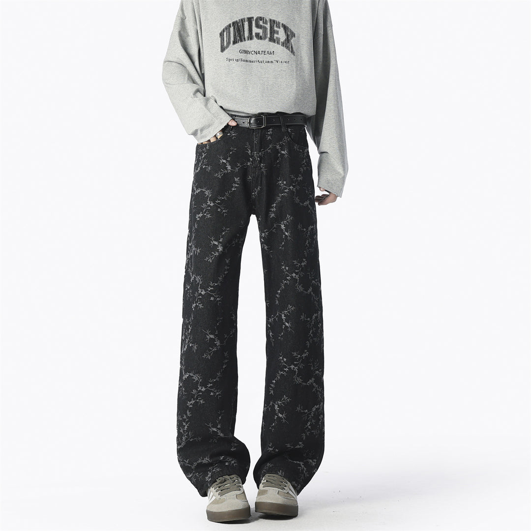 Herren Weite Jeans mit einzigartigem Muster und hohem Tragekomfort Drune
