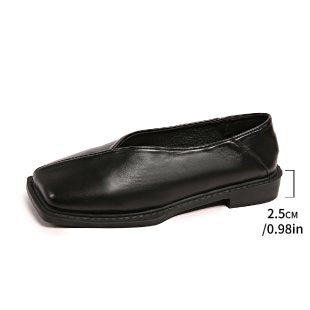 Damen Ballerinas mit eckiger Zehenpartie und rutschfester Sohle Drune