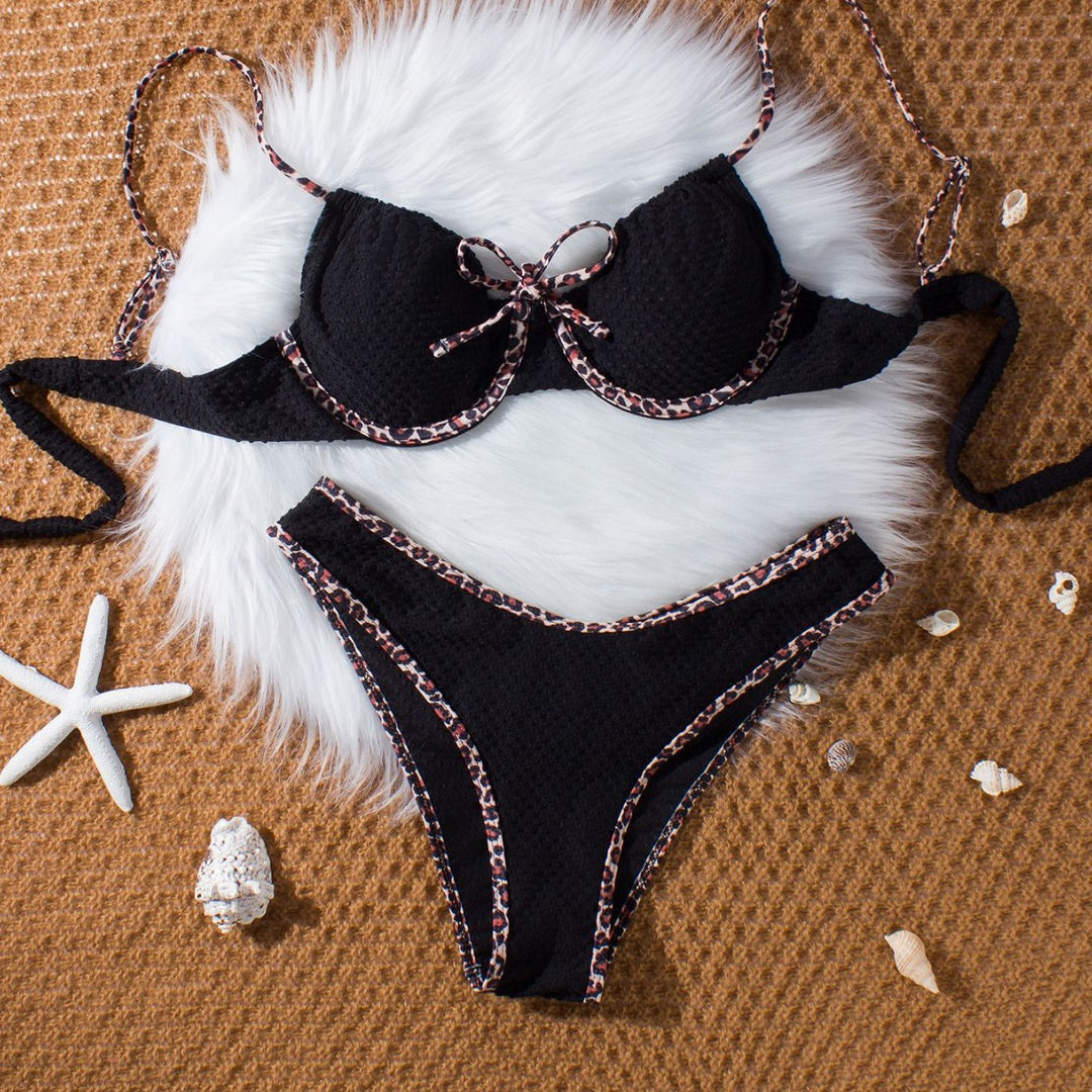 Damen Push-Up Bikini mit tierischem Akzent Drune