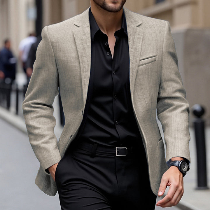 Herren eleganter strukturierten Blazer Drune