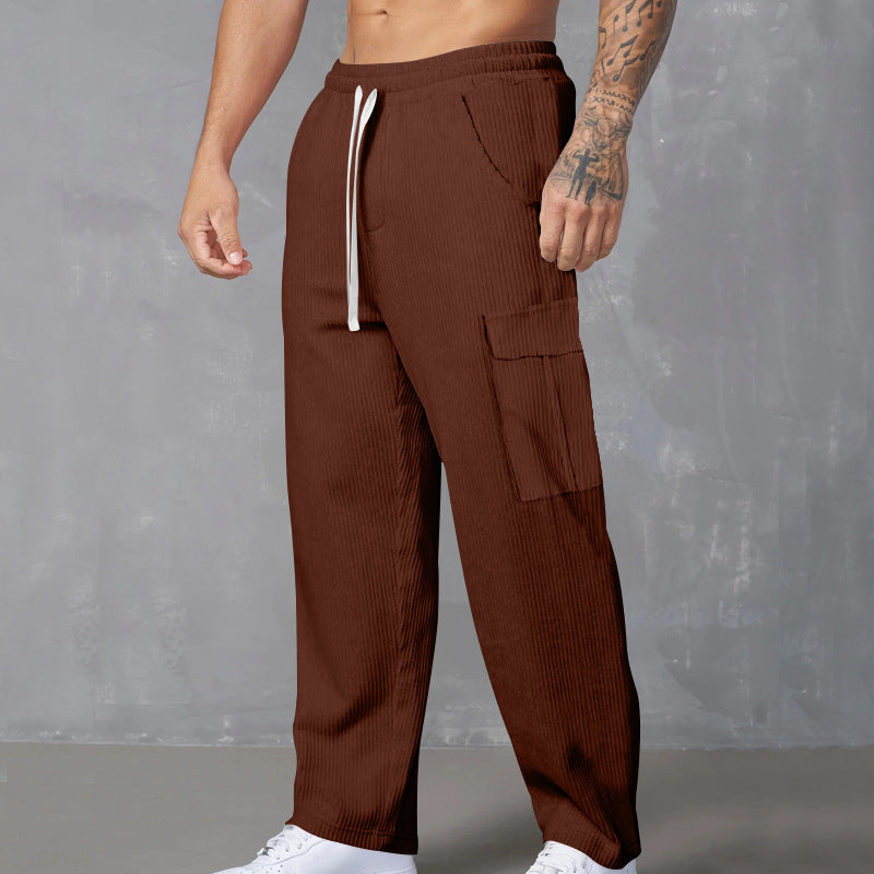 Herren Cargo-Jogginghose mit praktischen Seitentaschen und elastischem Bund Drune