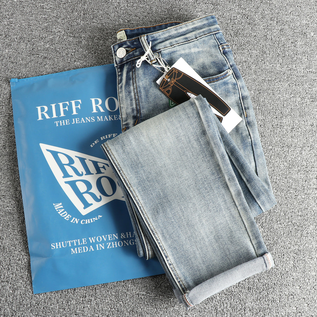 Damen Slim-Fit Jeans mit lässigen Fransen Drune