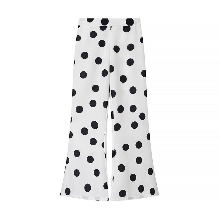 Damen Culotte mit Punkten und elastischem Bund Drune