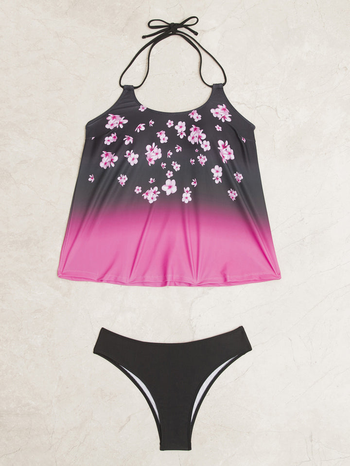 Damen Tankini-Set mit modischem Muster und lässigem Schnitt Drune