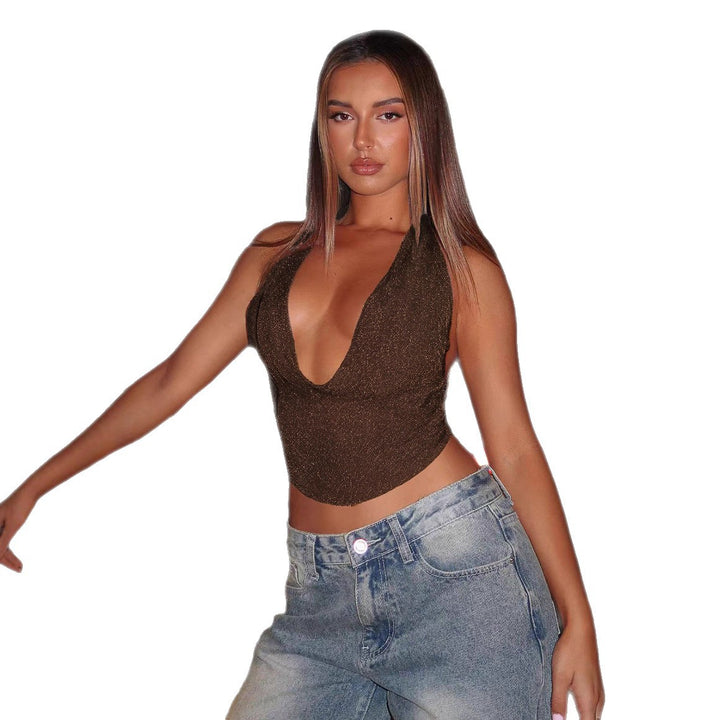 Damen Fashion Crop-Top Drune