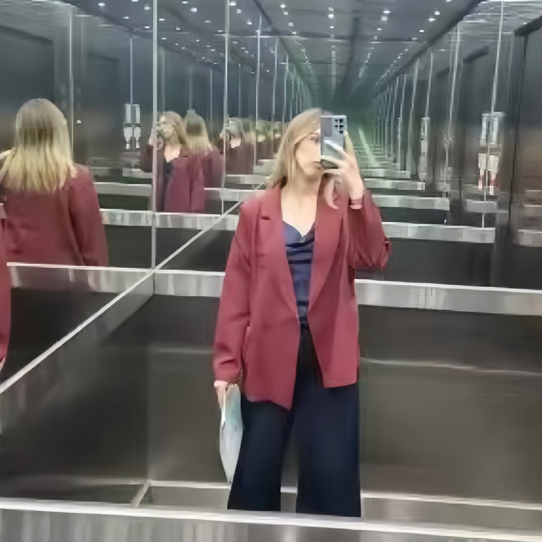 Damen Oversized Blazer mit doppelter Knopfreihe und lässigem Schnitt Drune
