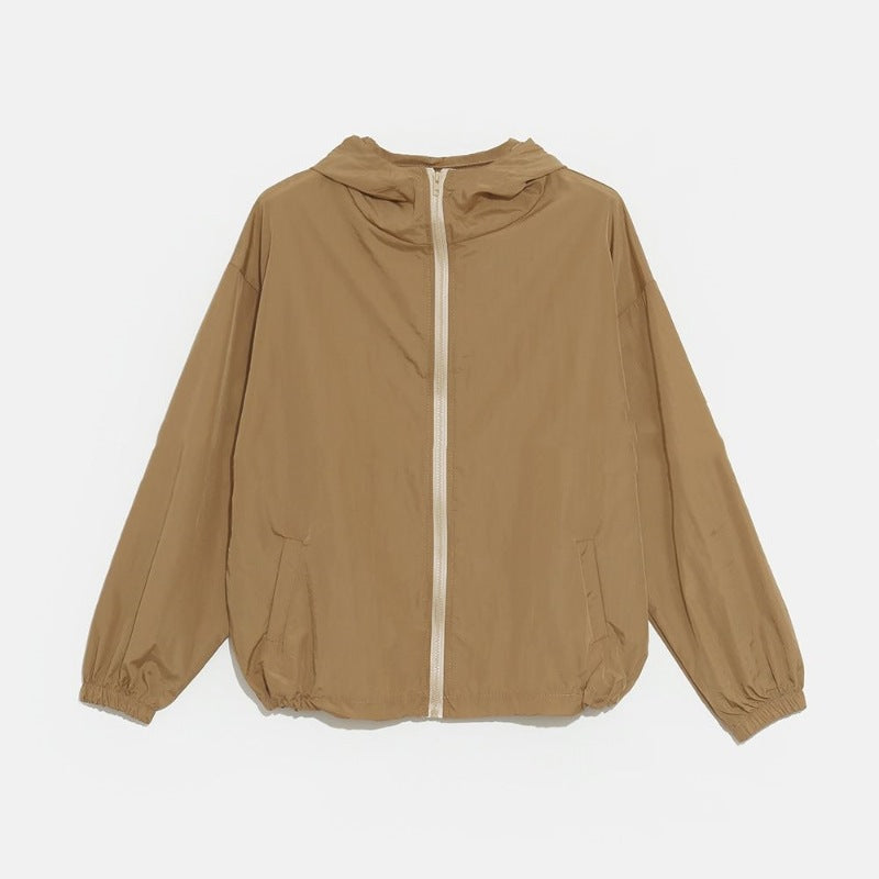 Damen leichte funktionale Kapuzenjacke Drune