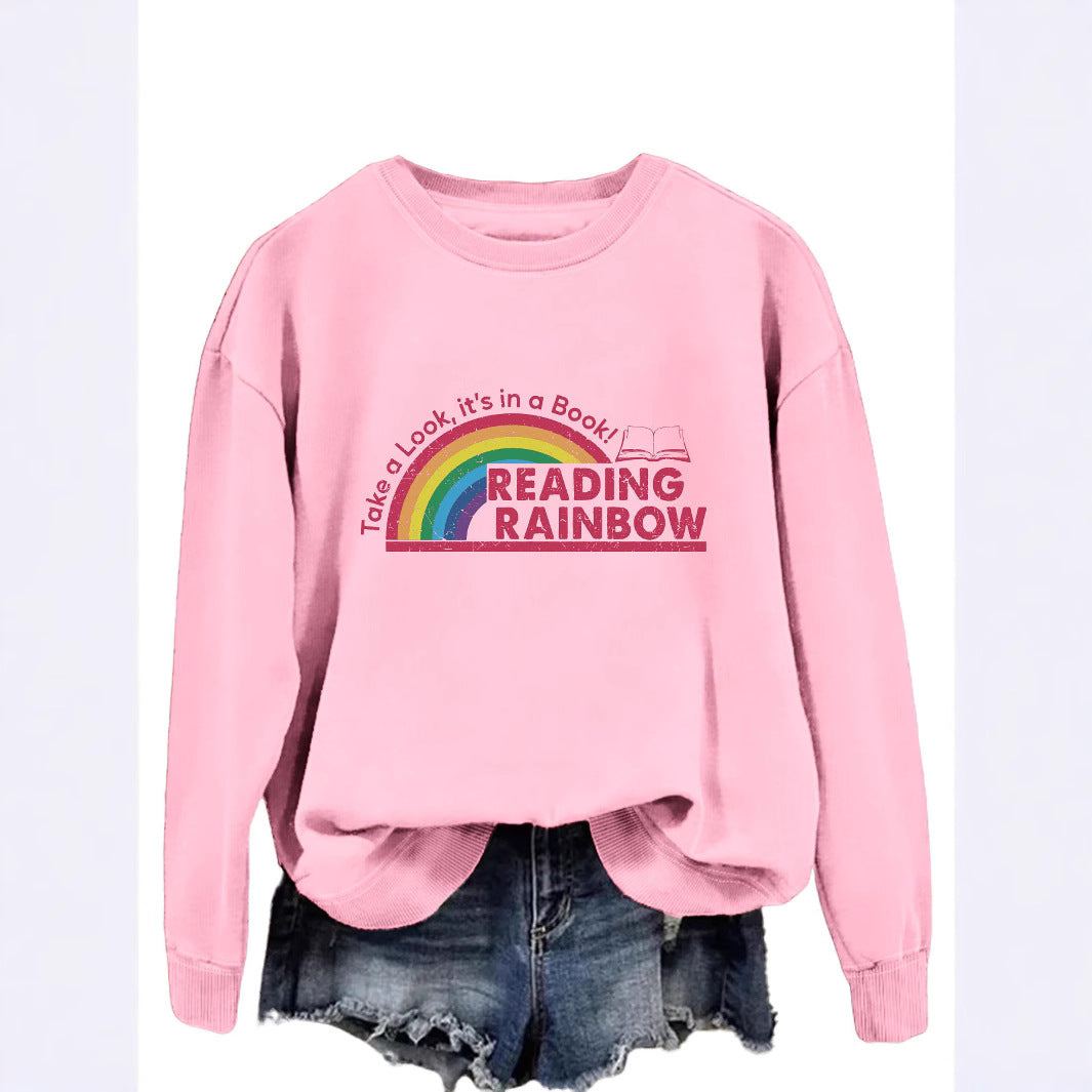 Damen lässiger Sweatshirt mit einzigartigem Druck Drune