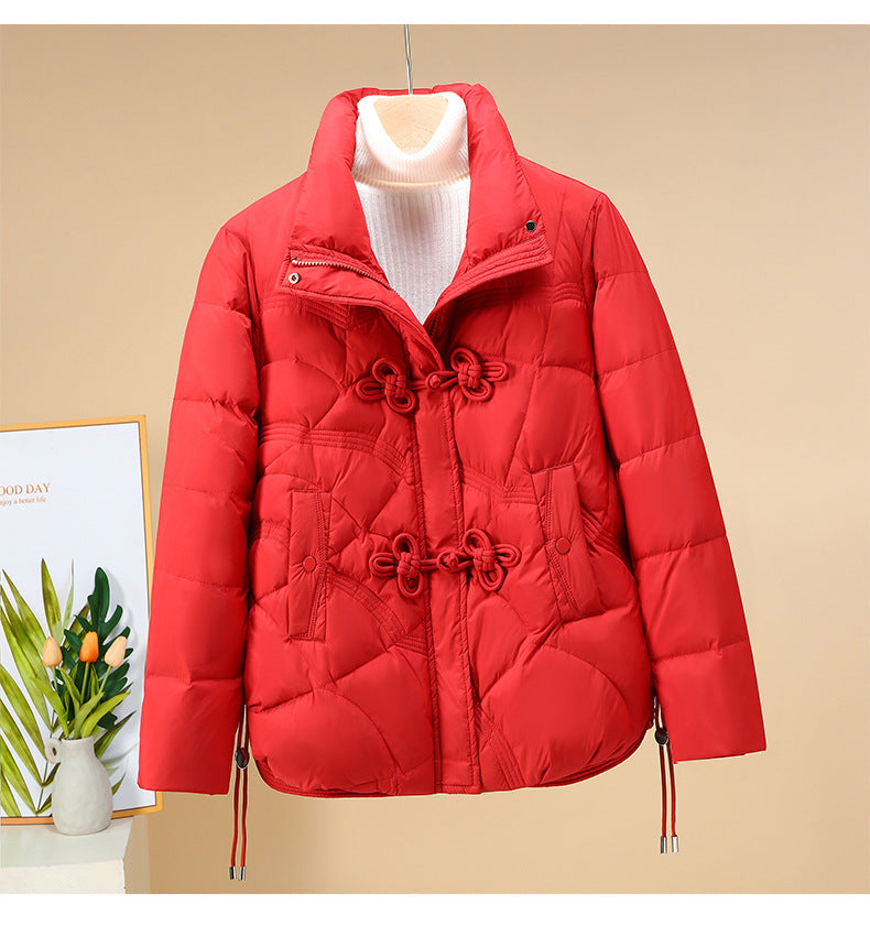 Damen Trendiger gepolsterter Blouson mit praktischen Schnürdetails Drune