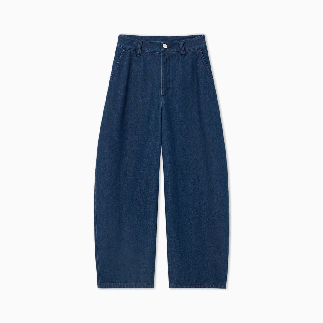 Damen Weit geschnittene Jeans mit hohem Bund Drune