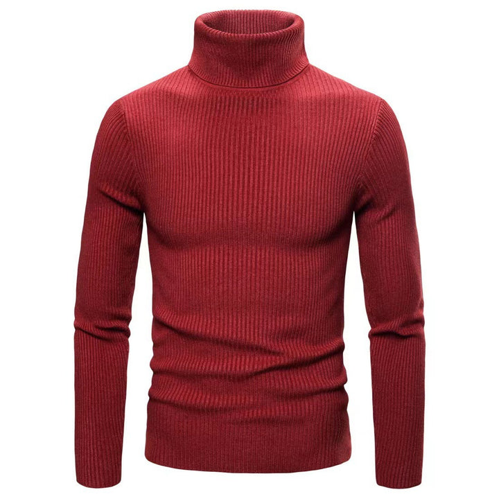 Herren Hochwertiger Rollkragenpullover aus feiner Rippstruktur Drune