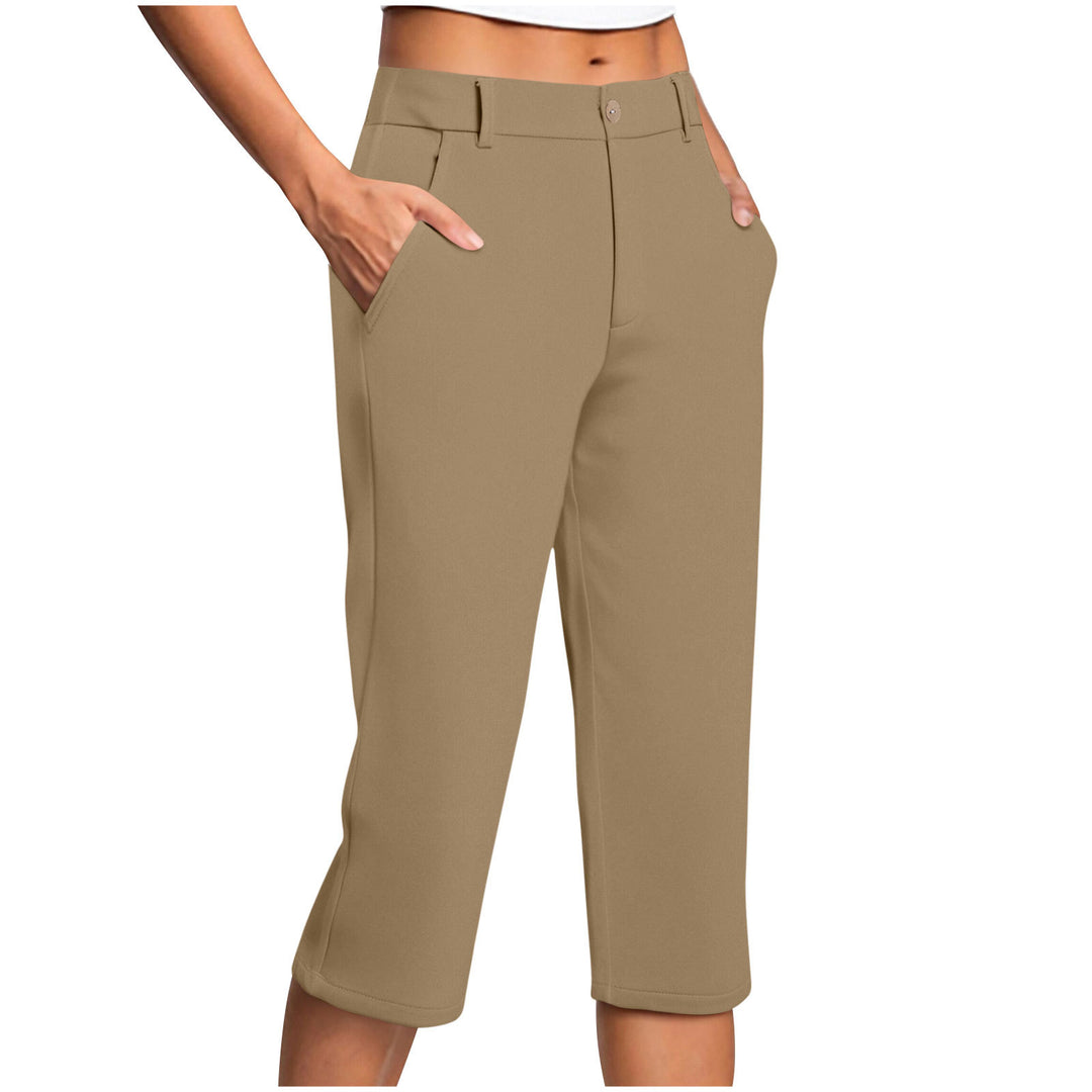 Damen Capri-Hose mit bequemer Passform und praktischen Taschen Drune