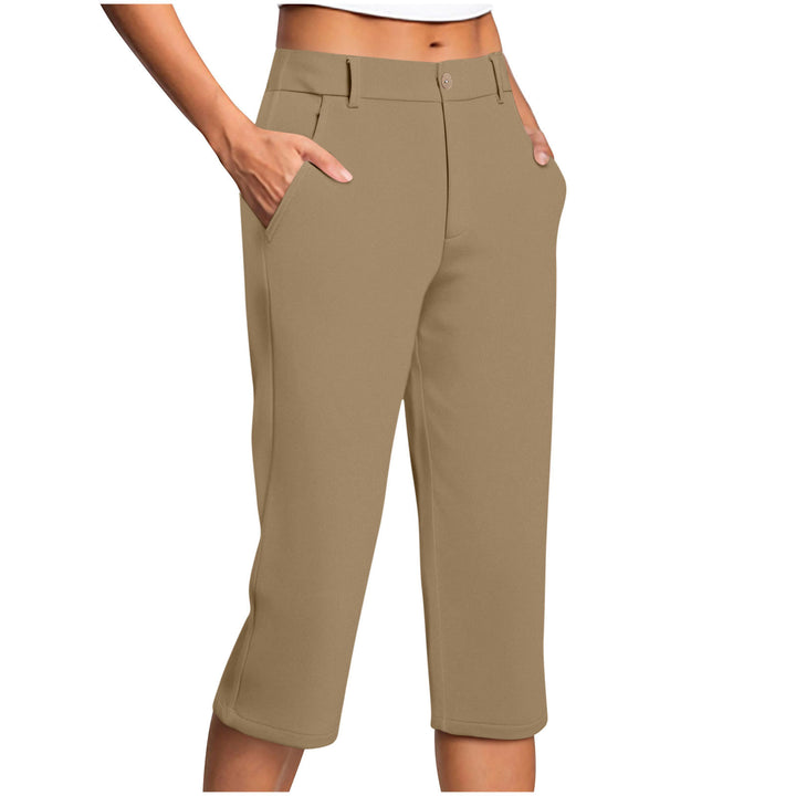 Damen Capri-Hose mit bequemer Passform und praktischen Taschen Drune
