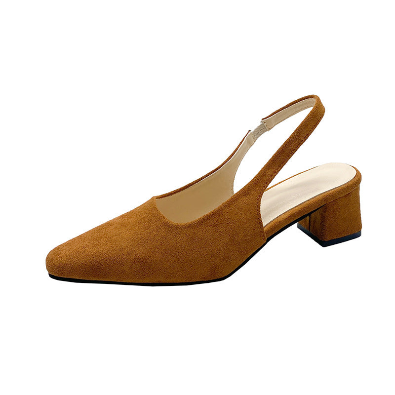 Damen Elegante Slingback Blockabsatz Mules Drune