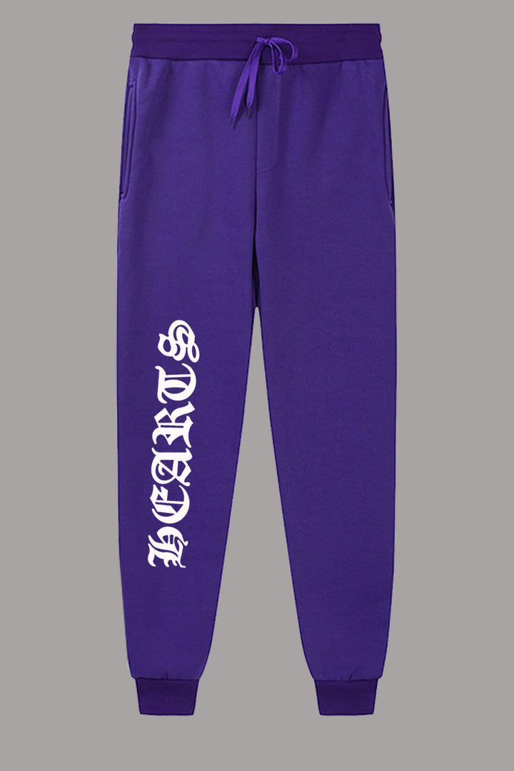 Damen bequeme Sweatpants mit seitlichem Schriftzug Drune