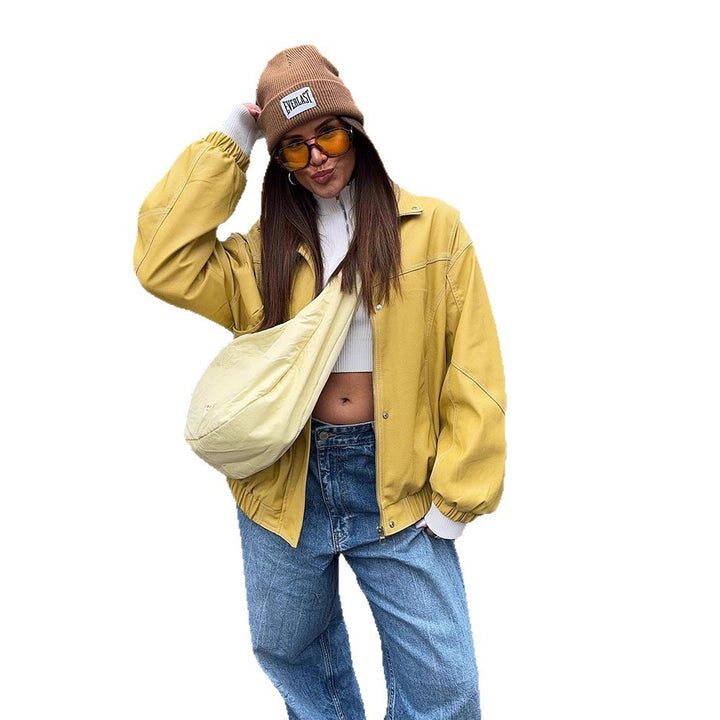 Damen Trendige Oversized Jacke Drune