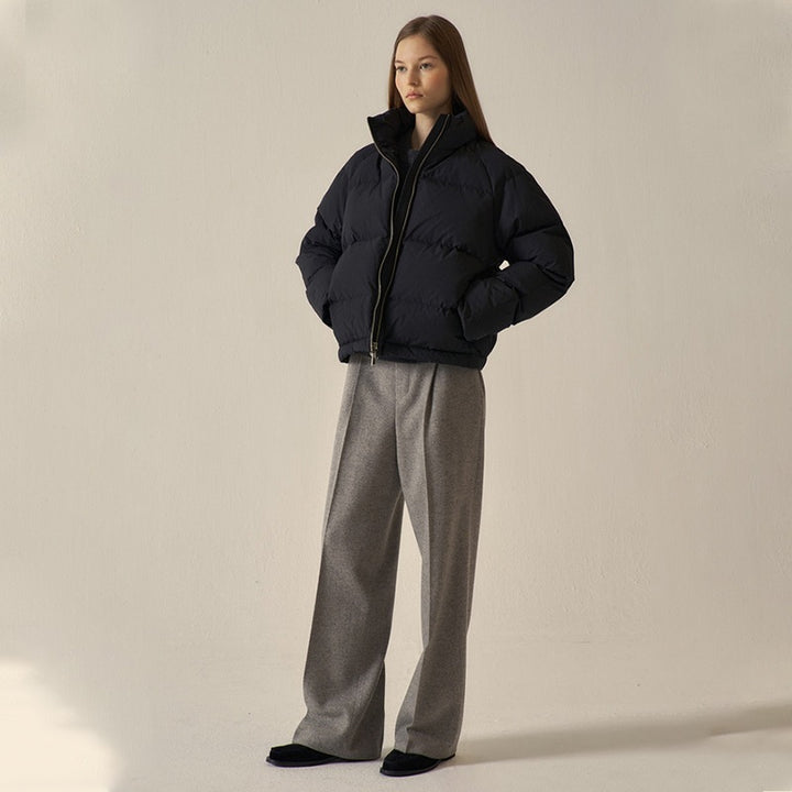 Damen Steppjacke mit hohem Kragen und seitlichen Taschen Drune