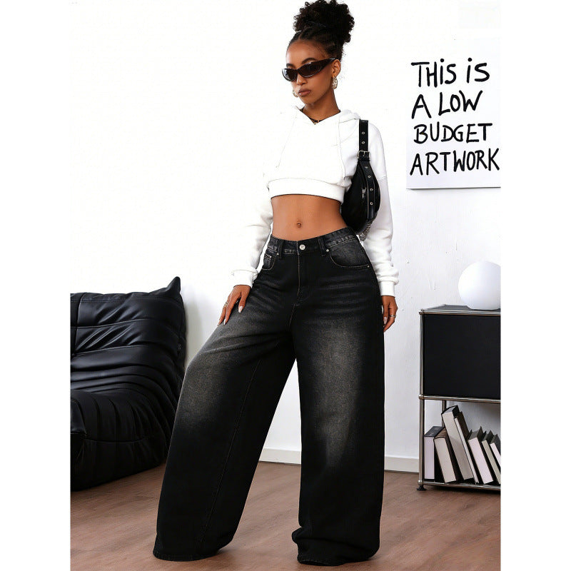 Damen Weite Jeans im Urbanen Stil mit Exklusivem Design Drune