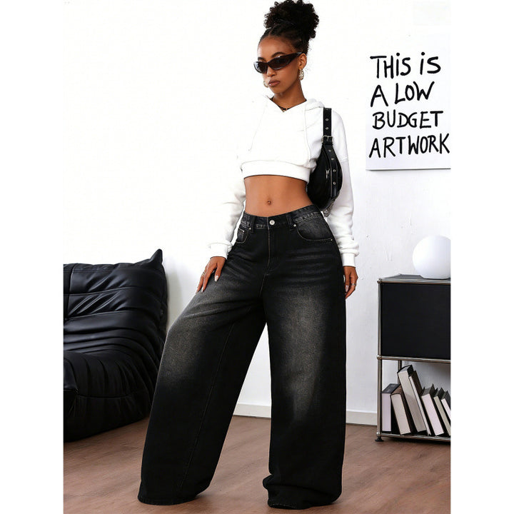 Damen Weite Jeans im Urbanen Stil mit Exklusivem Design Drune