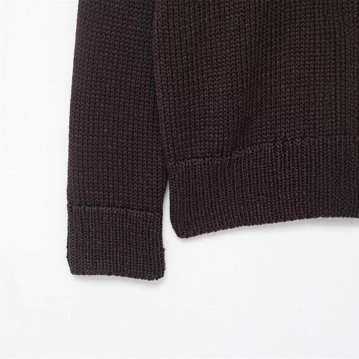 Damen lässiger Strickpullover mit weitem Schnitt und Oversized-Style Drune