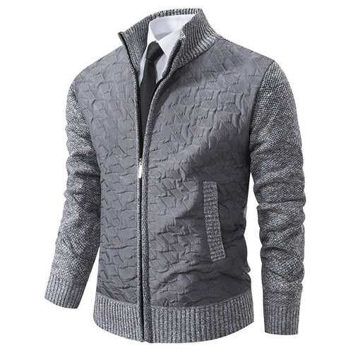 Herren Übergangsjacke mit hohen Kragen und gesteppter Innenseite Drune