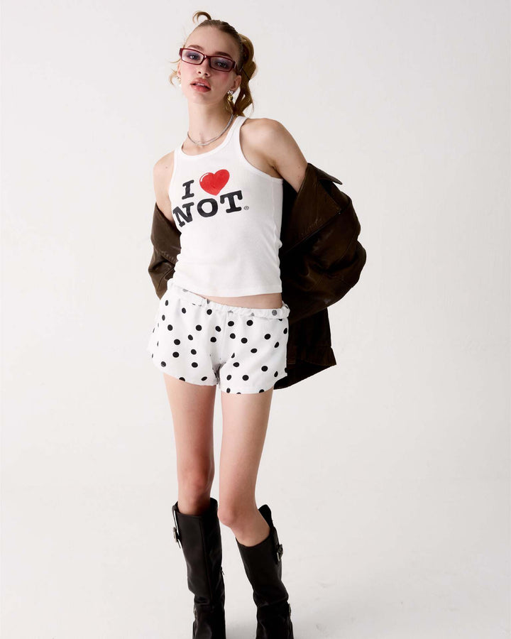 Damen kurze Boxershorts mit liebevoll gestaltetem Punktemuster Drune