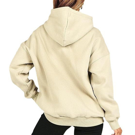 Damen Oversize Kapuzenpullover Drune