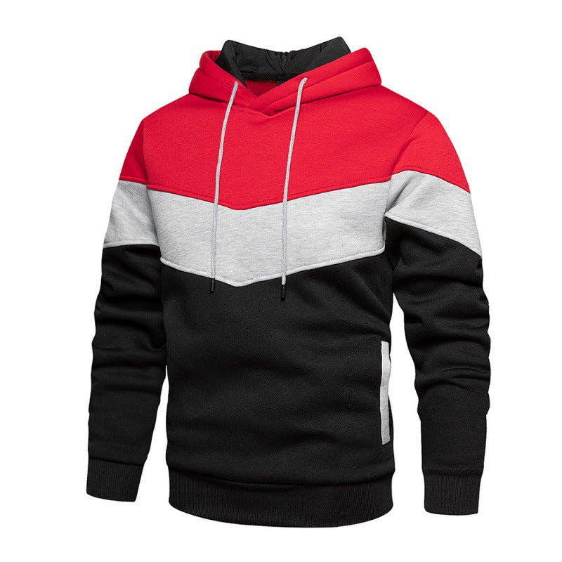 Herren Sportlicher Kapuzenpullover mit modernem Farbblockdesign und atmungsaktiven Eigenschaften Drune