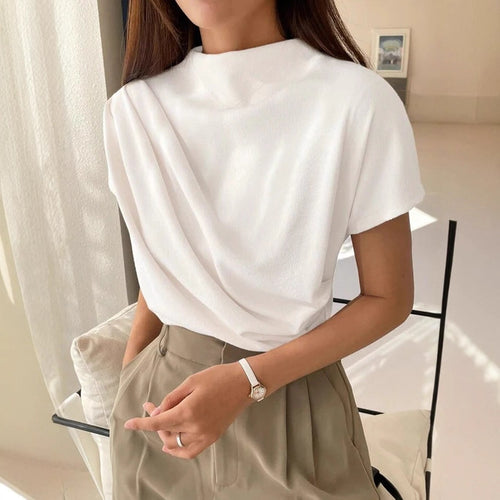 Damen Elegantes und lässiges Oberteil mit drapiertem Design Drune